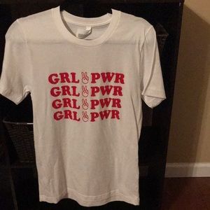 NWOT “GRL✌🏻PWR” shirt sizes small and large